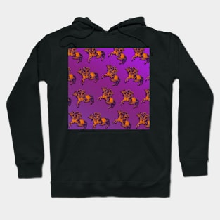 Motif for horse lovers in pink Hoodie